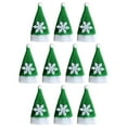 thumbnail image 1 of 10x Portacubiertos Navideños Gorro de Papá Noel Bolsa de Cubiertos Pequeña Gorro de Peluche Tapa de Botella de Vino para Decoración de Fiesta en, 1 of 8