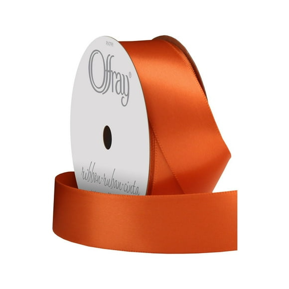 Ruban citron satiné simple face Offray 7/8" x 18', 1 chacun Ruban de satin de 7/8 pouces