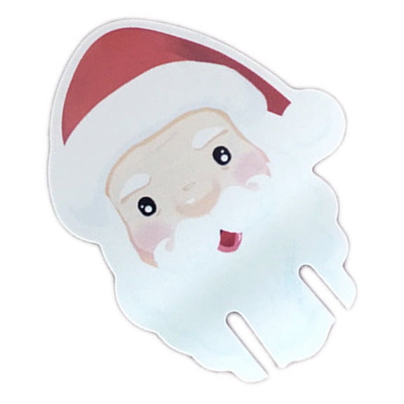 ziyahi 10 Pcs Cartes en Papier de Verre à Vin Rouge de Noël Tasse à Gâteau Bureau Mur Fenêtre Décorations de Vacances Décors de Fête