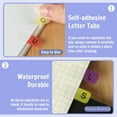thumbnail image 3 of Triani 8 Sheet Sticky Alphabet Tabs Colorful Self-Adhesive Letter Tabs Small Alphabetical Index Tab Index Note Tabs for Notebook Books File Textbook Dictionary(208pcs), 3 of 7