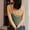 Mint Green, variant on Criss Cross Back Tank Top for Women Backless Camisole Tummy Control Shapewear Slimming Body Shaper Cami Adjustable Straps Retro Scoop Neck Top, Mint Green,M