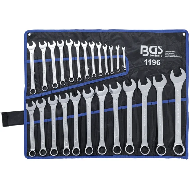 JUEGO LLAVES COMBINADAS METRICAS 6-32 MM 25 PZ | BGS 1196