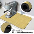 thumbnail image 4 of Yellow Dish Drying Mats for Kitchen Counter, Abstract Modern Farmhouse Solid Color Absorbent Coffee Bar Mat with Non-slip Rubber Backed Quick Drying Dish Rack Pad 16"x18", 4 of 9