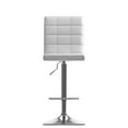 thumbnail image 4 of Tabouret de bar ajustable capitonné carré Xavier, 4 of 9