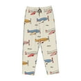 thumbnail image 4 of Balery Striped Vintage Planes print Women's Pajama Pants,Ultra Lightweight Pjs,Lounge Pant-XX-Large, 4 of 9