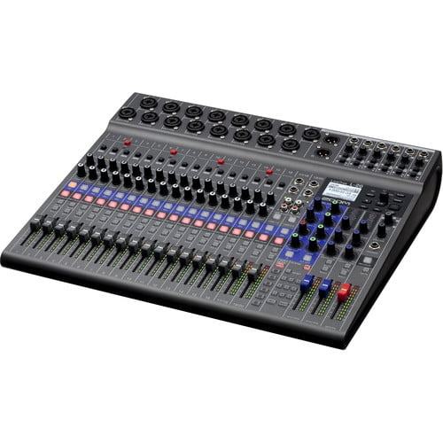 Zoom LiveTrak L-20 - 20-Input Digital Mixer & Multitrack Recorder Bundle With BTA-1 Bluetooth Adapter + MDR-7506 Professional Stereo Headphones + More