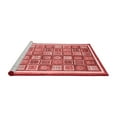 thumbnail image 2 of Ahgly Company Machine Washable Indoor Round Abstract Red Modern Area Rugs, 3' Round, 2 of 4