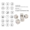 thumbnail image 4 of Parejas Dados de decisión de Alimentos, Parejas de metal dados nocturnos 5pcs Cómodo Rodando para Aniversario, 4 of 7