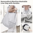 thumbnail image 3 of Canasto para ropa STORAGE MANIAC de 120 L, 3 compartimentos, con ruedas, 3 of 8