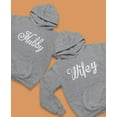 thumbnail image 5 of Hubby & Wifey Matching Couple Hoodie His & Hers Gift For Husband and Wife Hubbey Gray Small / Wifey Gray Medium, 5 of 6