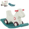thumbnail image 1 of Qaba Rocking Horse 2 in 1 Ride on Toys and Sliding Car for Kids Baby Rocker Roller Toddler Playset Indoor Outdoor 1-4 Years Old, 1 of 9