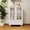 White, variant on LJAN 36'' Tall Storage Cabinet with Glass Doors for Living Room,Small Cabinet ,Small Floor Buffet Cabinet ,with Drawer and Glass Doors for Dining Room