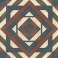 thumbnail image 2 of Vess, June Erica 20x20 White Modern Wood Framed Museum Art Print Titled - Quilt Motif IV, 2 of 4