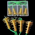 thumbnail image 6 of Ettsollp 4Pcs/Set Trap Fishing Hook with Spring Carp Feeder Tangle-Free Heavy Duty Green Line Metal Barbed Fish Hook Rig Carp Fishing Accessories, 6 of 7