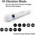 Personal Wand Massager with Cord ,10 Powerful Vibrations Massage Stick