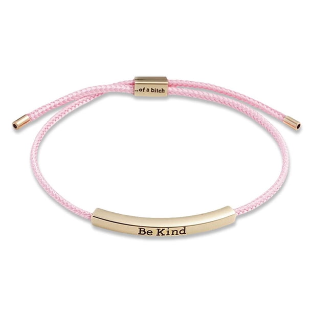 TQEHS 2024 Nueva pulsera de tubo motivacional Be Kind of a ajustable trenzada nueva