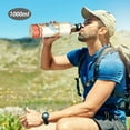 thumbnail image 6 of Yayeee 33oz Double Wall Stainless Steel Water Bottle with Flip Straw, Beige Glasses, 6 of 7