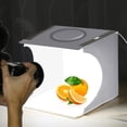 thumbnail image 1 of Tienda de fotos tienda de joyería Kit de caja de luz portátil plegable para estudio de fotografía en casa caja de luz de tiro con luz LED para Soledad Mini caja de luz de estudio plegable, 1 of 9
