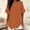 Orange Tops, variant on Women Casual Blouses Simple Summer Short Sleeve Shirts V Neck Solid Color Tunic Blouses Tee Relaxed Fit Tops