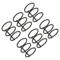 thumbnail image 1 of Unique Bargains 1.18' Dia. 3 Circle Detachable Metal Binder Rings Loose Leaf Rings, Black 6 Pack, 1 of 6