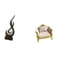 thumbnail image 5 of Escultura abstracta de fuego, estatua de resina, sofá en miniatura para casa de muñecas, marco de madera, adorno para el hogar, detalles vívidos, idea, 5 of 8