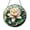 Acrylic 3.5 Inch, variant on Pink Lotus Circular Window Panel with Stained Glass Effect, Decorative Floral Window Art