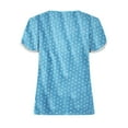 thumbnail image 5 of Patlollav Womens Summer Tee Tops,Ladies Short Sleeve Print Round Neck Tshirts Loose Blouses, 5 of 5