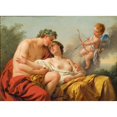 thumbnail image 3 of Louis-Jean-François Lagrenée 14x11 Black Modern Framed Museum Art Print Titled - Bacchus and Ariadne (1768), 3 of 5