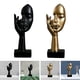 thumbnail image 1 of 2 Piezas De Escultura De Cara Nórdica Baoblaze Decoración De Figura Dorada Y Negra Estatuilla De Pensador, 1 of 8