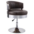 thumbnail image 1 of ACME Brancaster Chaise en Cuir Réglable en Chocolat et Chrome, 1 of 7