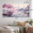 thumbnail image 4 of Designart "Pink Glacier Arctic Charm" Landscapes Wall Art Prints Set, 4 of 5