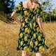 thumbnail image 5 of ¡Divinidad! Vestido de manga corta para mujer, elegante y lujoso, para verano 2025, vestidos de fiesta., 5 of 7