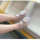 thumbnail image 1 of Zapatos de gelatina con agujeros para niños pequeños y medianos de verano, sandalias de playa antideslizantes de princesa con girasol, estilo coreano, 1 of 6