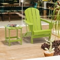 thumbnail image 5 of TORVA Outdoor HDPE Adirondack Side Table, All-Weather Square/Round Coffee Table for Patio, Balcony, Backyard, or Poolside (Lemon Green), 5 of 10