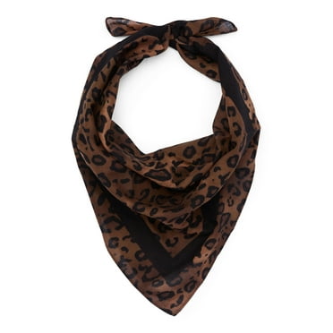 Time and Tru Leopard Print Holiday Bandana