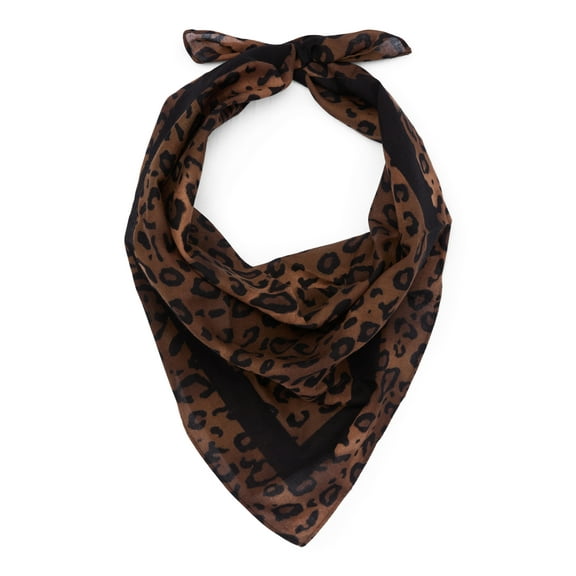 Time and Tru Leopard Print Holiday Bandana