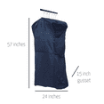thumbnail image 2 of 57" Zippered Navy Canvas Griptite Garment Bag with Lockable Clamp – Salesman Travel & Storage Bag – Basic LTD, 2 of 3