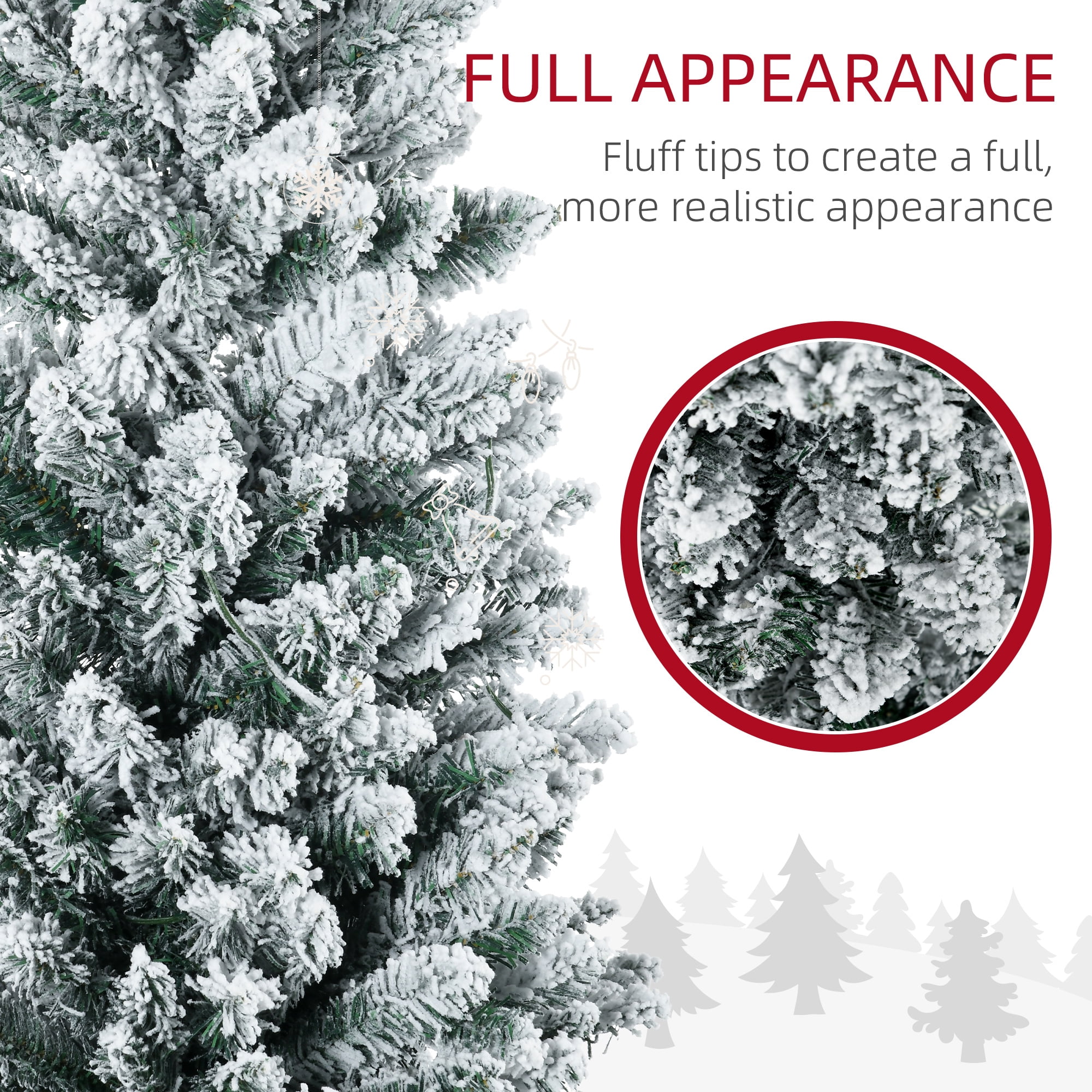 5ft Prelit Pencil Christmas Tree with 110 LED Lights Easy Assembly Small Space Holiday Decor