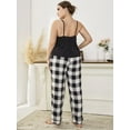 thumbnail image 4 of Ebukurty Black Pajama Sets for Women 2 Piece Plus Size Sleepwear, 4 of 10