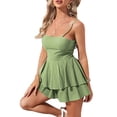 thumbnail image 2 of Franhais Women Ruffled Slip Mini Dress, Sleeveless Backless Casual Party Summer Dress, 2 of 7