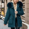 thumbnail image 2 of MuZeFu Winter Coats for Women Clearance under $50 Women's Fall And Winter Long Sleeved Warm Cotton Jacket Bread, 2 of 7