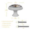 thumbnail image 5 of Wolf Fluorescent Drawer Pulls with Screws - Round 4-Pack Glow-in-the-Dark Knobs, Suitable for Cabinets, Wardrobes, and Dressers - Furniture Decor with Dresser Handles, 5 of 6