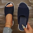 thumbnail image 6 of Willtoo Women's Orthopedic Sandals Wide Width Wedge Casual Summer Sandals Flats Comfortable Orthopedic Slipper, 6 of 6