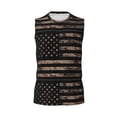 thumbnail image 6 of Picia American Flag with Desert Camouflage mens Cotton Tank Undershirts , Moisture-wicking Ribbed Tanks, Lightweight Cotton Tank Undershirts-Large, 6 of 8