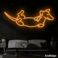 thumbnail image 2 of Craftnamesign Dachshund Dog Neon Sign, Dachshund Dog Decor, Dog Wall Art, 2 of 4