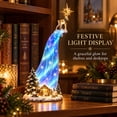 thumbnail image 5 of Christmas Shelf-Edge Lighted Scene Decor, Glowing Holiday Shelf Display for Christmas, Magical Waterfall String Light Christmas Tabletop & Bookshelf Decor for Cabinet & Fireplace (D), 5 of 6