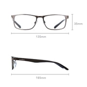 Ironman Rectangle Black Reader Eyeglass 1.25