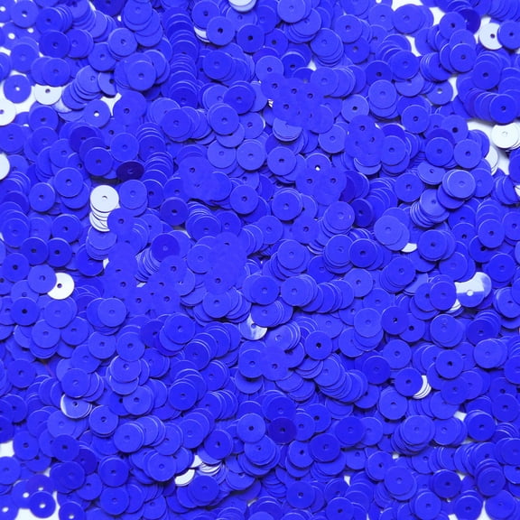 Royal Blue Sequins 6mm Opaque Made in USA