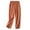 Red, variant on Straight Trousers Womens Cotton Linen Comfy Beach Pants Summer Casual Button Elastic Waist Lounge Pants Basic Solid Color Pajama Bottoms with Pockets Khaki XL