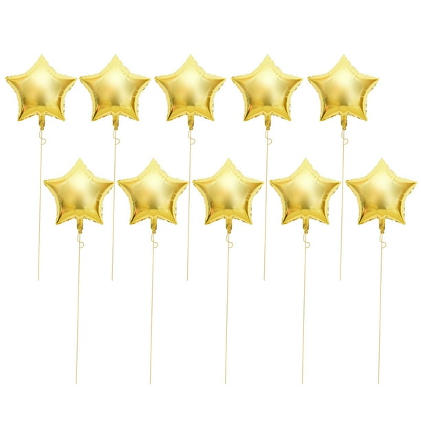 10 Globos De Papel De Estrella, 10 Pulgadas Coloridos Globos De Cinco Estrellas Globos De Aluminio Para Boda Baby Shower Decoraciones De Fiesta De Cumpleaños